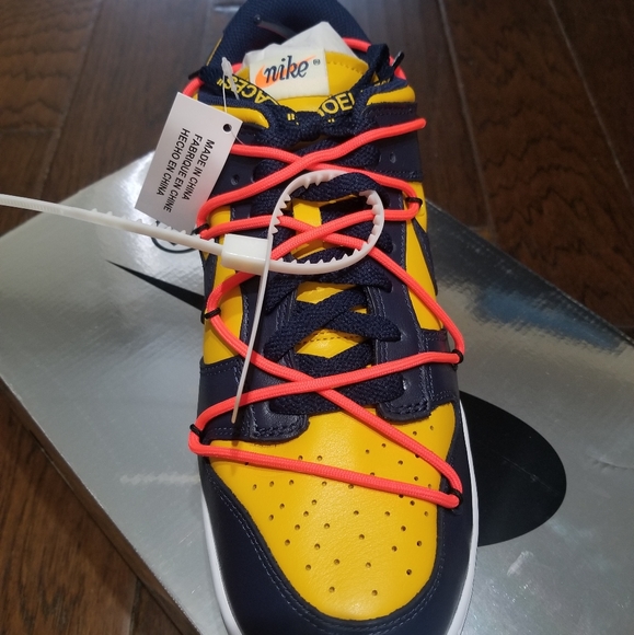 Nike OFF-WHITE X Dunk Low sz 10 - Picture 4 of 6